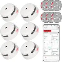 X-Sense XS01-WX Rookmelder met RMAX-45 montageset - Slimme melder WiFi - 6-pack