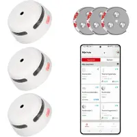 X-Sense XS01-WX Rookmelder met RMAX-45 montageset - Slimme melder WiFi - 3-pack