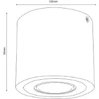 Envostar Ernest Downlight GU10 van hout, rond Ernest, dimbaar, hout licht, Woon-/ Eetkamer, Hout, plafondlamp hout