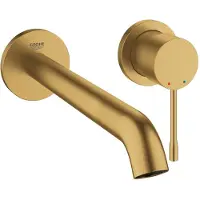 GROHE Essence New Wastafelkraan Inbouw - uitloop 23cm - L-size - inclusief inbouwdeel - brushed cool sunrise SW97519 / SW28941