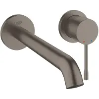GROHE Essence New Wastafelkraan Inbouw - uitloop 23cm - L-size - met inbouwdeel - brushed hard graphite SW97513 / SW28941