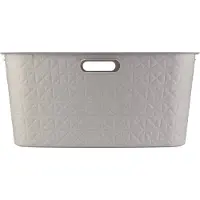 Keter Softex wasmand 45L Taupe taupe Kunststof Wasmand