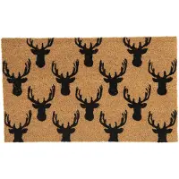 Clayre & Eef Bruin Deurmat 75*45*1 cm van Kokos / PVC
