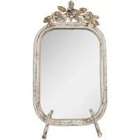 Clayre & Eef Tafelspiegel 25x6x48 cm ijzer glas