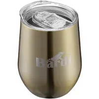 Bardi RVS 2 Stuks Dubbelwandige Thermosbeker, Partybeker Set met Deksels – GOUD