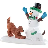 Lemax Caddington Village Kerstdorpminiatuur Play With Me (sneeuwpop En Hond) 7,8 X 4,1 X 6,8 Cm