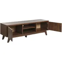 Beliani PRESCOT - TV-kast-Donkere houtkleur-MDF, Vezelplaat