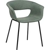 Beliani ELMA - Eetkamerstoelen set van 2 - Donkergroen - Polyester