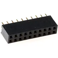 MPE-Garry 12 0094 000 05 - 20 polige PCB wire to board female header met 2,54 mm raster
