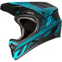 O'Neal Backflip Strike, fietshelm ,Mat Zwart/Turquoise ,S
