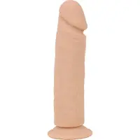 Kiotos Siliconen Dildo met zuignap 23 x 5 cm - beige