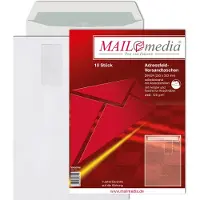 Mayer-Network 10 Versandtaschen B4 weiß 120g hk m Fenster