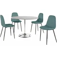 Notio Living Tumpet&Luna-Eetset - 110 cm - Blauw