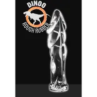 Dinoo Dildo Liaxiornis 22 x 5,8 cm - transparant