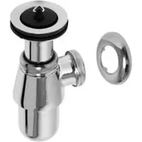 Plieger plugbekersifon z. muurbuis 5/4" m.rozet chroom