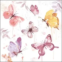 Ambiente - Lunch servetten - Butterfly Collection Rose