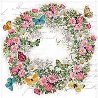 Ambiente - Lunch servetten - Wreath of Flowers