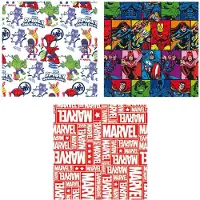 Marvel Cadeaupapier - 6x - verjaardag - 200x70cm - inpakpapier - 3 soorten prints - Cadeaupapier