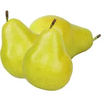 Esschert Design kunstfruit decofruit - 3x - peer/peren - ongeveer 11 cm - groen - Kunstbloemen