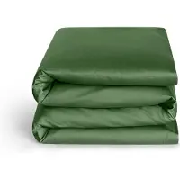 Yumeko Kinderdekbedovertrek Katoen Satijn 100x135 Groen - Eco, Bio & Fairtrade