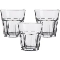 Urban Living Waterglazen Vegas - transparant glas - 3x stuks - 270 ml - Drinkglazen