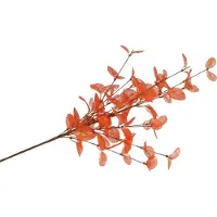 DK Design Kunstbloem Eucalyptus tak Silk - 72 cm - oranje - Kunstbloemen