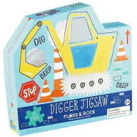 Floss & Rock Bouw - puzzel - 20 stukjes - 38 x 33 cm - Multi