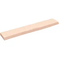 vidaXL Wandschap 60x10x2 cm onbehandeld massief eikenhout