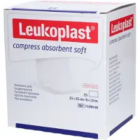Leukoplast compress absorbent soft steriel 15 x 25 cm 15 stuks