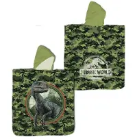 Jurassic World Poncho Katoen, 60x120cm