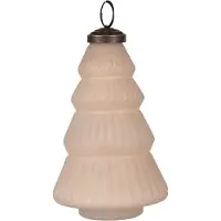 Clayre & Eef Kerstbal Overig Ø 7x13 cm Beige Glas Kerstballen