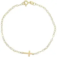 SKY Baby/Kinder Armband Kruis 14K Goud