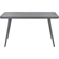 Beliani LIPARI - Tuintafel-Grijs-Aluminium