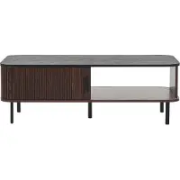 Beliani JOSE - Salontafel-Donkere houtkleur-MDF