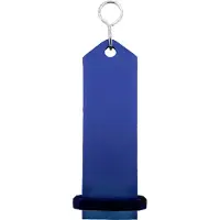 Combicraft Bumerang hotel sleutelhanger blauw - 100 x 30 mm - 5 stuks