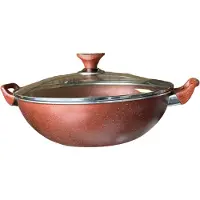 Sonex Graniet Wokpan - 27 cm/3 ltr (Geschikt voor alle warmtebronnen)