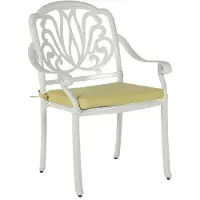 Beliani ANCONA - Tuinstoel-Wit-Aluminium