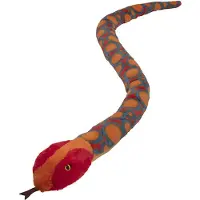 Nature Planet Pluche dieren knuffels regenboog Boa slang van 150 cm - Knuffeldier