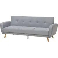 Beliani FLORLI - Driezitsbank-Grijs-Polyester