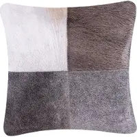 Beliani Decoratieve kussens, Bilianis Lumarkas 2 odinės dekoratyvinės pagalvėlės su 45 x 45 cm pilku NELYDU! (45 x 45 cm)