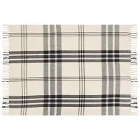 Beliani YUVALI - Plaid-Wit-Katoen