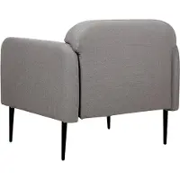 Beliani STOUBY - Fauteuil-Grijs-Linnen