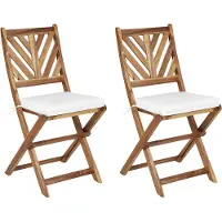 Beliani TERNI - Stoelkussen set van 2 - Wit - Polyester