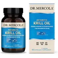 Dr. Mercola Krill Olie, 1000 mg - 60 Softgels - Visolie - Voedingssupplement