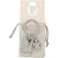 Depesche - Beschermengel sleutelhanger met letter P