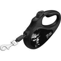 Waudog Rollijn / Hondenlijn - Tape - Batman Joker Black - Maat: XS - Lengte: 3 meter - Geschikt voor honden tot maximaal 12 kg.