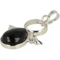 Ruben Robijn Beschermengel hanger los Obsidiaan zwart - April