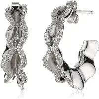 Orphelia Dames 925 Sterling Zilveren Oorbellen - Zilver ZO-5792