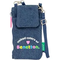 Safta Portemonnee Benetton Denim Zak voor mobiel Blauw