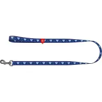 Waudog Superman 1 Hondenlijn / Hondenriem - Nylon - Blauw - Breedte: 20 mm - Lengte: 122 cm